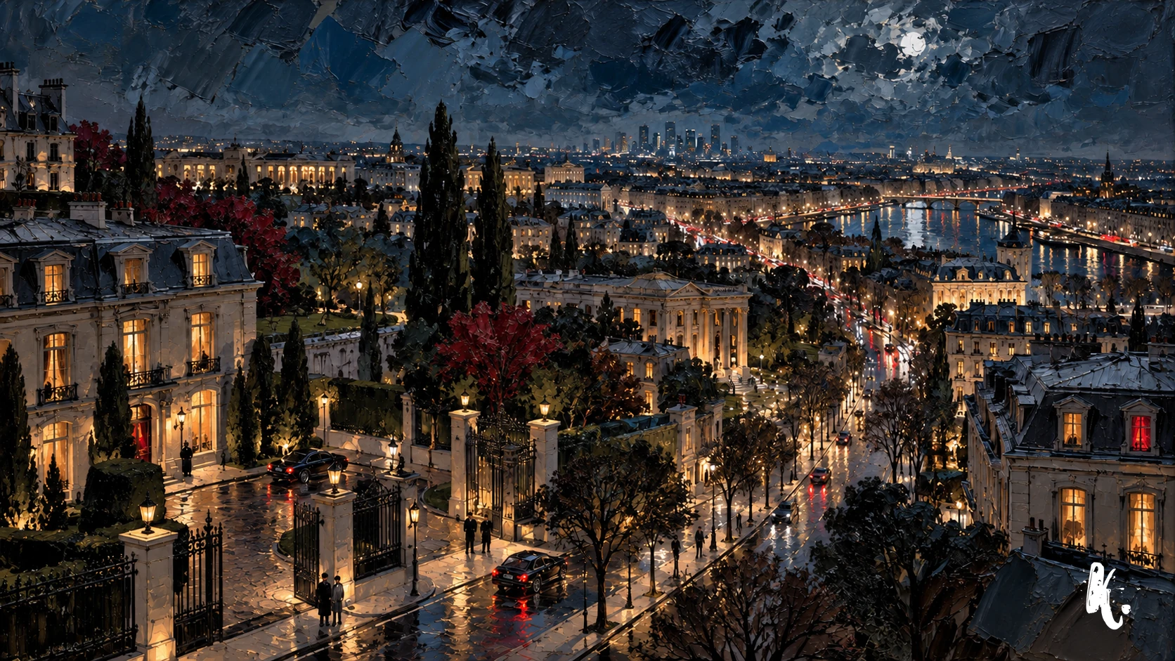Vue nocturne des Hautes Terres