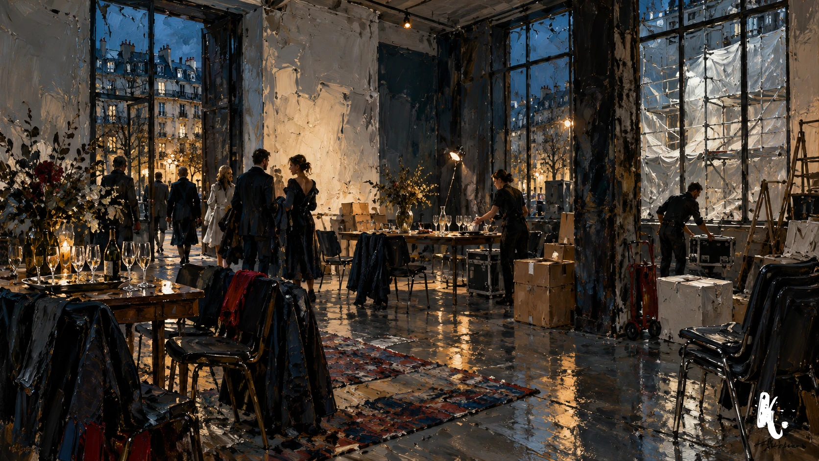Réception temporaire dans un bâtiment en reconversion