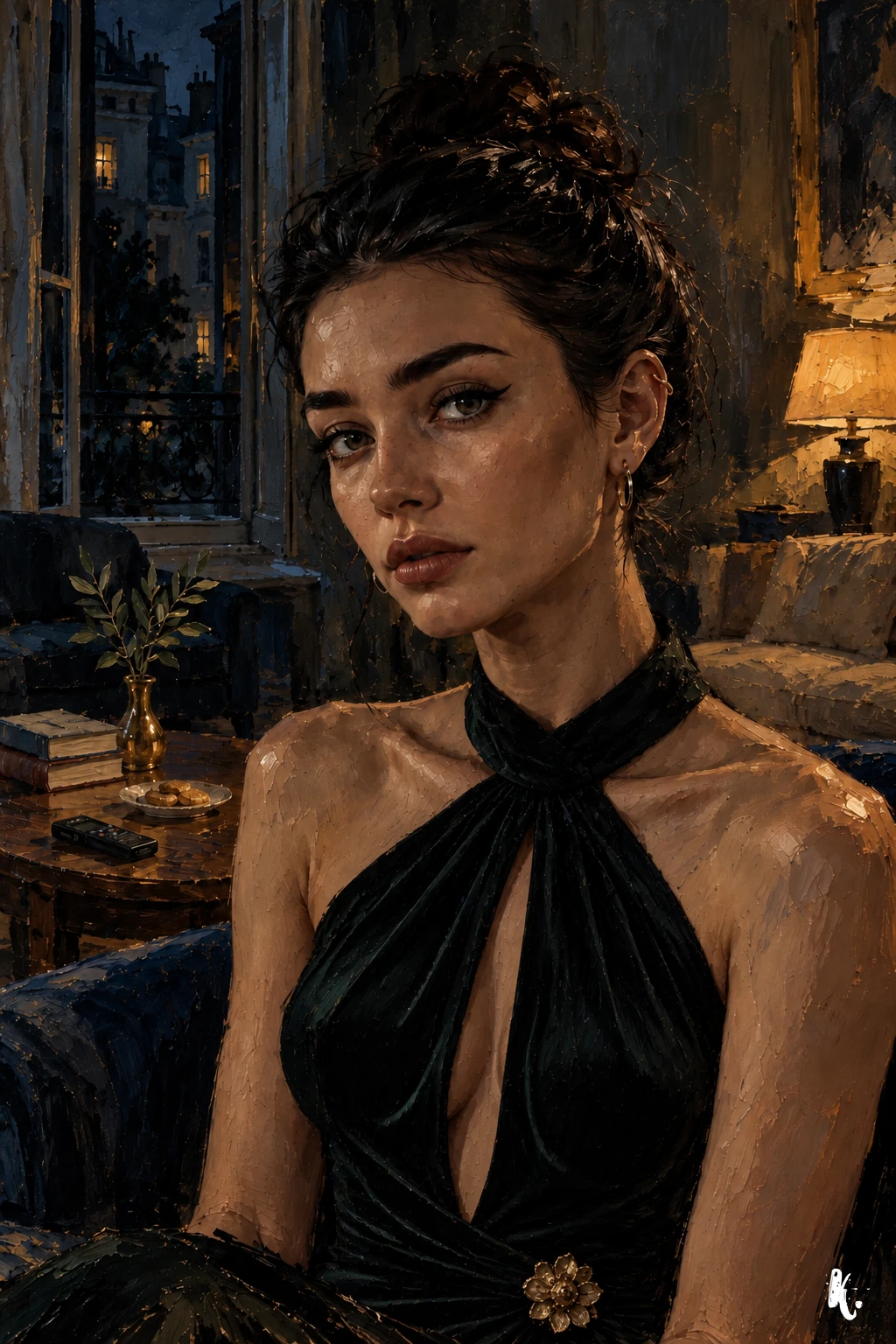 Le visage de Lydia laisse paraître un doute