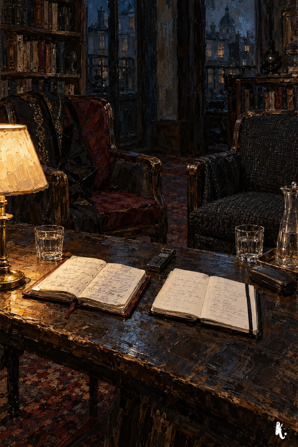 Deux ensembles de notes restent séparés sur la table