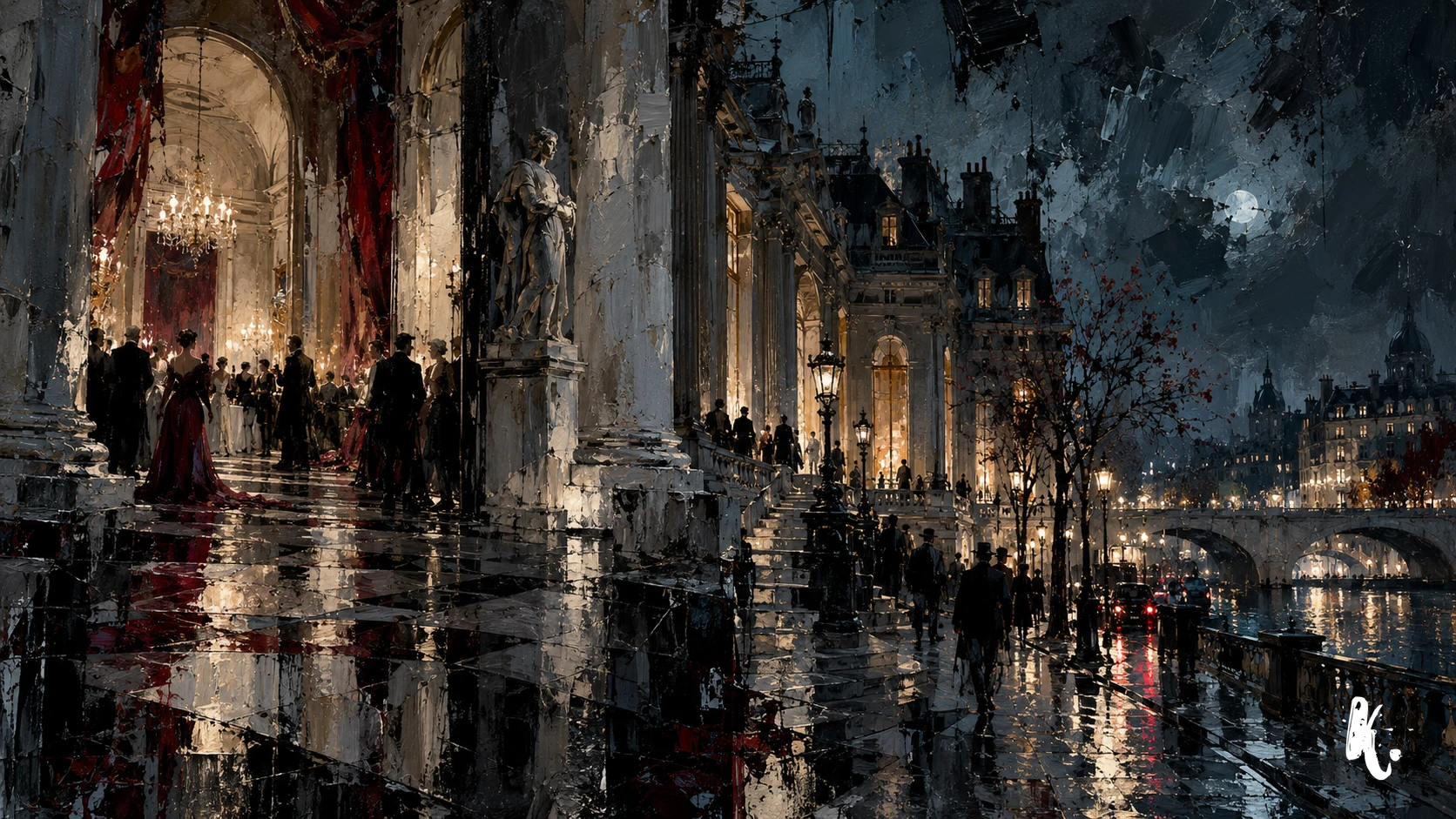 La Cour et la ville nocturne sous surveillance