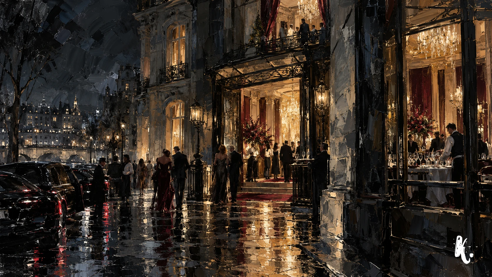 Réception nocturne dans un Elysium mobile parisien